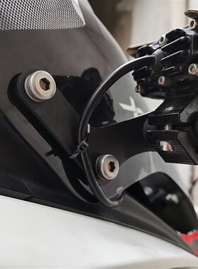 适用光阳赛艇CT250 300 400 赛艇S350改装车头高位后视镜射灯支架