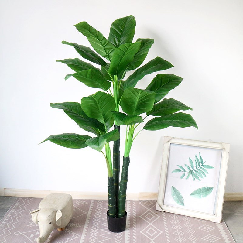 假树芭蕉叶散尾葵白马王子仿真树室内大型盆景装饰落地植物摆件