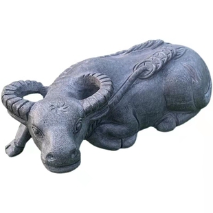 石牛石雕牛卧牛石牛一对生肖牛黄牛水牛奋斗牛青石雕刻石头牛