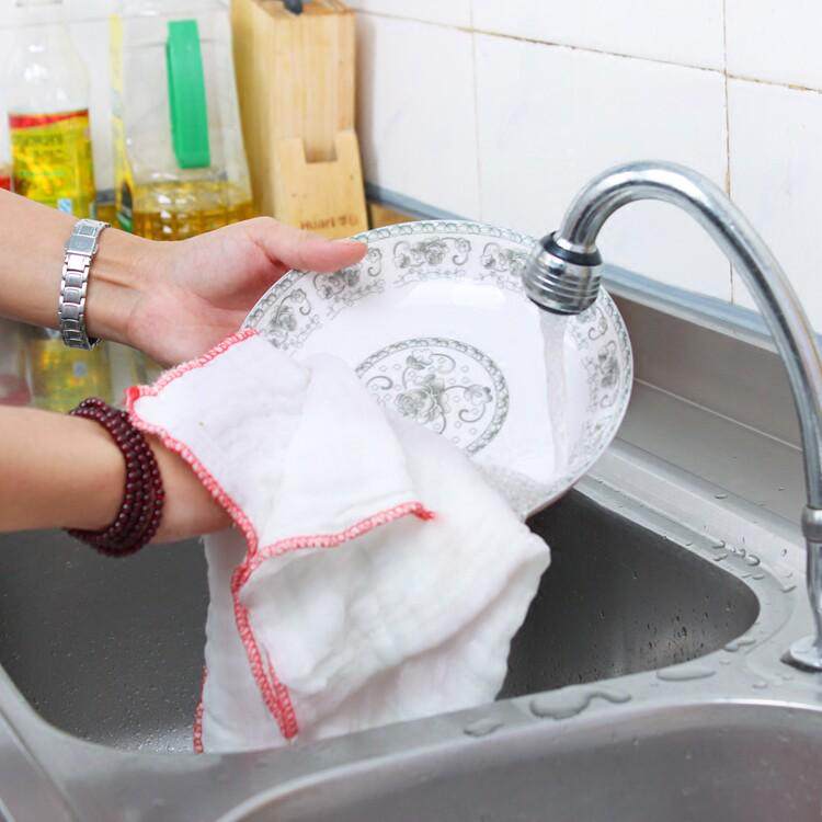 高级纱布洗碗布 清洁用品不掉毛吸水性强 厨房抹布洗碗巾