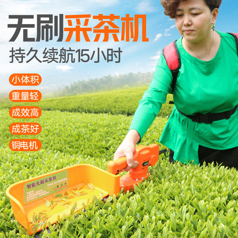 无刷电动采茶机单人可携式小型迷你E修剪机充电式修剪机茶叶采摘