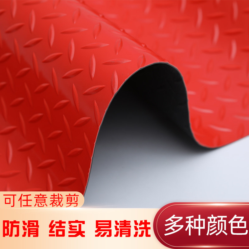 防滑垫PVCg防水塑料红地毯地板室外走廊牛筋地胶浴室满铺塑胶地垫