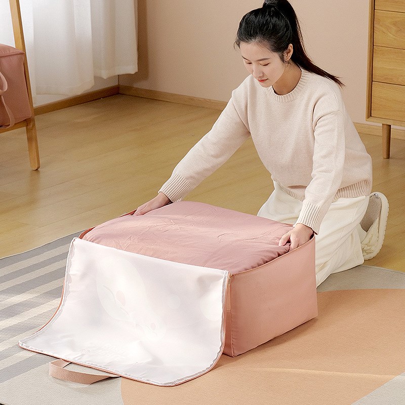 萌趣幼儿园家居棉被袋大容量防潮衣物整理袋卡通行李搬家收纳袋子