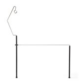 甄选ISE 可拆卸 MOUNT户外金属挂架桌面L型横杆支架挂钩露营便携式