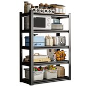 甄选厨房置物架落地多层多功能家用微波炉烤箱锅架收纳架货架橱柜