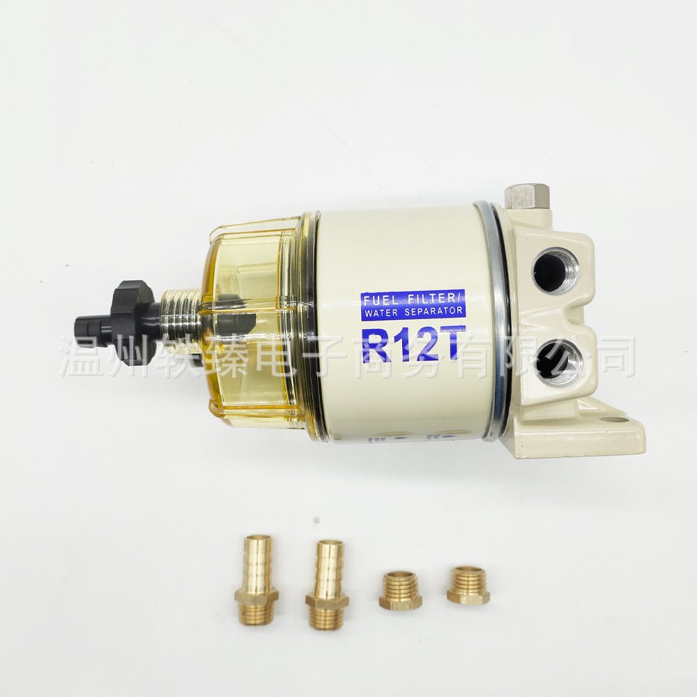 柴油燃油滤清器R12T总成 游艇弦外机 油水分离器 FS19802