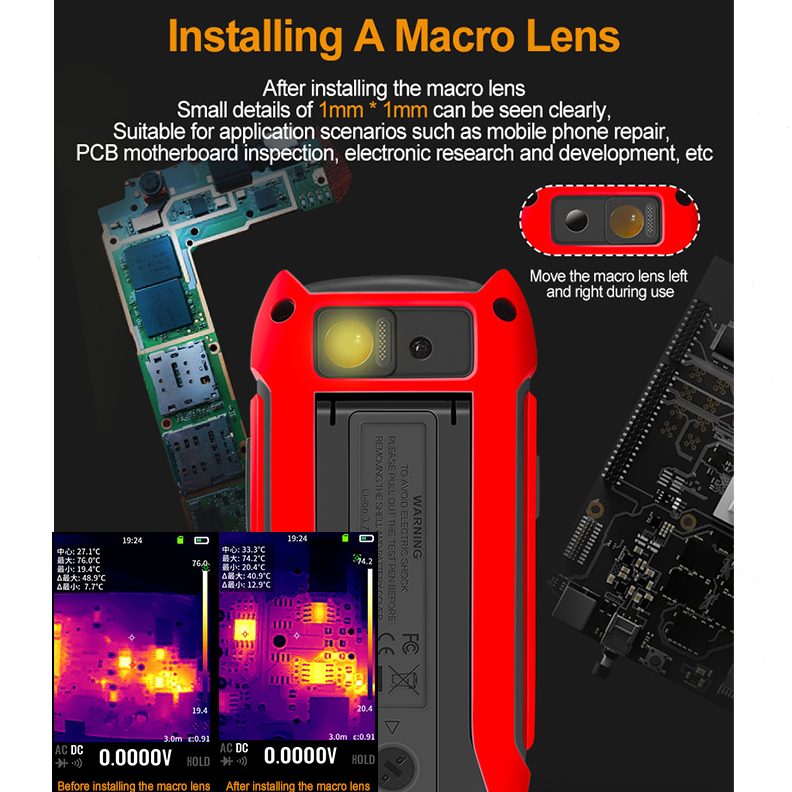 甄选TOOLTOP热成像仪式多功能万用表ET15S电压电阻电容温度测量热