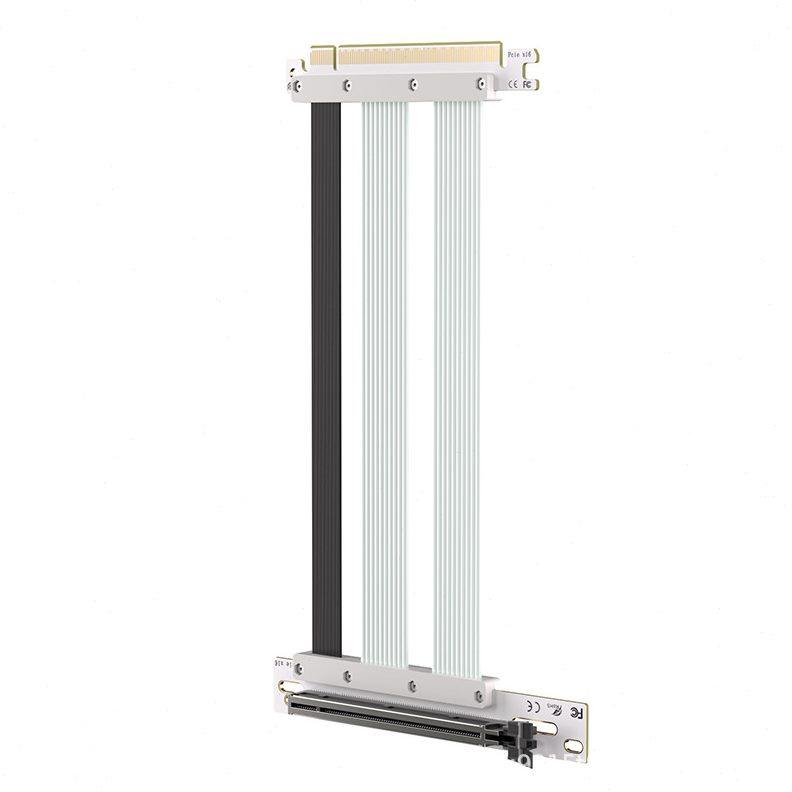 甄选零度世家 PCIE5.0显卡延长线全速无损竖装90度16X转接线