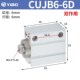 小型自由安装 CDUJB6 4X6 气缸CUJB DM带磁
