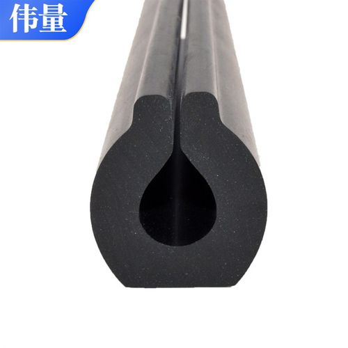 供应振动筛橡胶条三元乙丙C型胶条不锈钢包边条震动筛网减震胶条