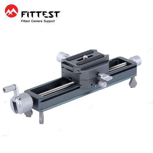 FITTEST众杰MR-180II微距云台导轨 便携桌面拍摄滑轨微移延时视频