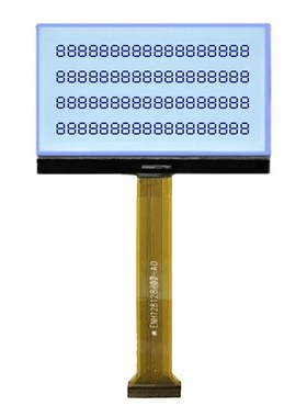 FSTN白底黑字屏 COG液晶模组 128*128点阵屏2.9寸显示屏