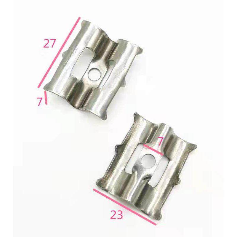 18户外重竹地板扣件 不锈钢连接件 201六刺卡扣U型地板卡件螺丝