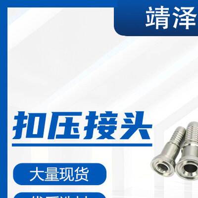 SAE法兰盘油管接头87311轻型87611重型F型15°弯扣压液压油管接头
