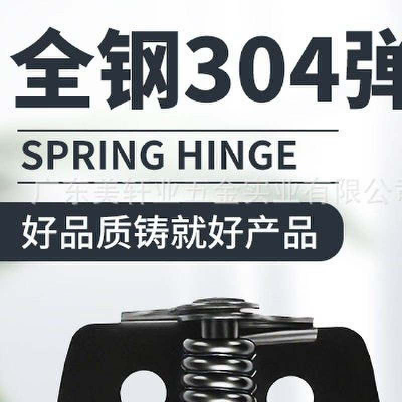 不锈钢304弹簧铰链自动回弹自子母合页