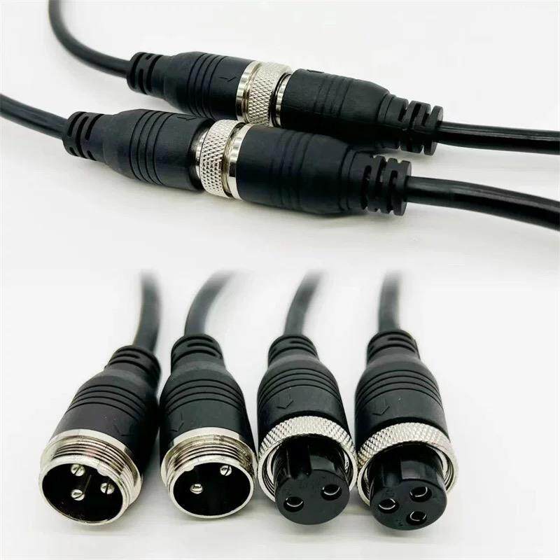 GX20航空插头连接延长线2芯3.4.5.6.7.8.9.10.12芯公母头注塑尾线