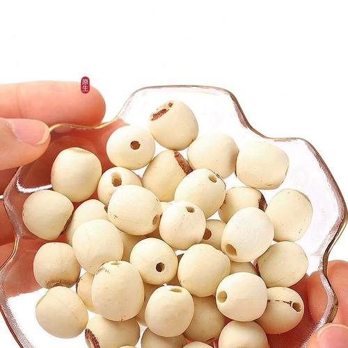 甄选新鲜建宁莲子去芯无硫白莲子搭配百合煲粥农家手工通心干货大