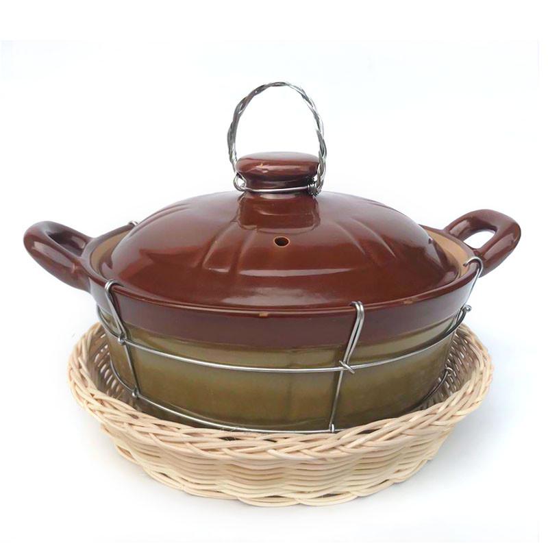 泽康砂锅耐高温传统土锅炖t锅炖肉焖菜煲汤牛腩煲家用燃气明火适