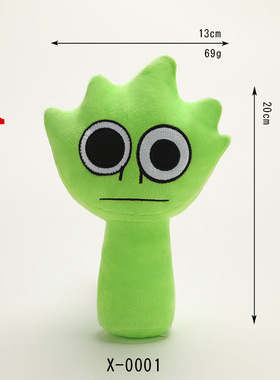 亚马逊节奏盒子sprunki plush玩偶跨境新品incredibox游戏周边毛