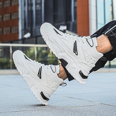 高帮男鞋秋季2024新款隐形内增高12CM增高鞋男运动休闲厚底老爹鞋