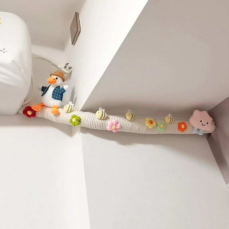 空调管子装饰遮挡高级麻绳线包暖燃气管道美化阳台下水管遮丑神器