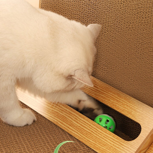 猫抓板猫窝一体o耐磨防猫抓不易掉屑立式瓦楞纸猫咪玩具磨爪
