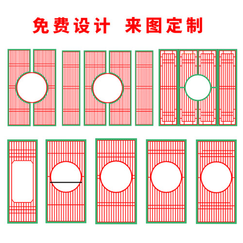 新中式实木屏风隔断花格入户玄关日式木格栅卧室现代简约客厅装饰