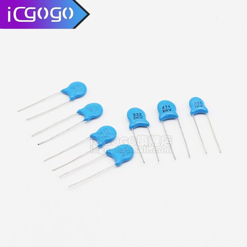 直插高压瓷片电容 1000V 1KV 101 102 103 104 221 222 223 PF NF