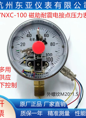 耐震抗震电接点上下限控制压力表开关杭州东亚YNXC100/40/60MPa