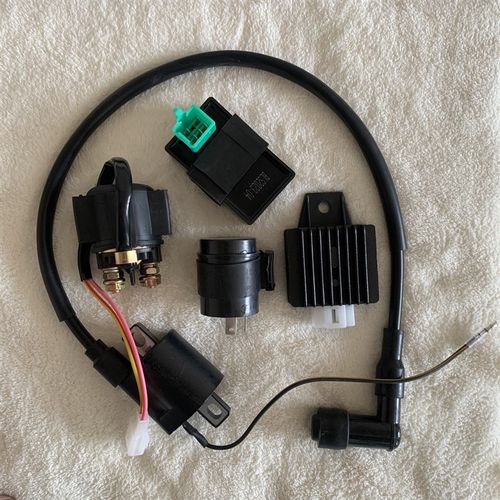 三轮摩托车110电器五电器点火器稳压器继电器蜂鸣器闪光器高压包