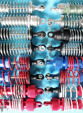 环奇727雷魔短卡模型车配件 机器人金属避震器 前后减震0205 0240