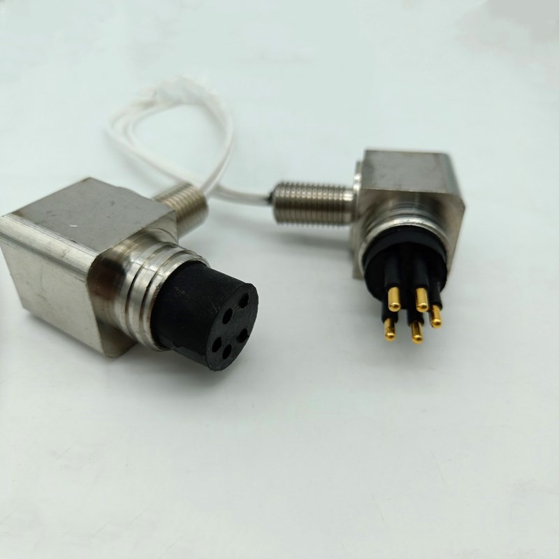 直角2到8芯subconn水下7000米水密连接器水下插头ROV防水电缆接头