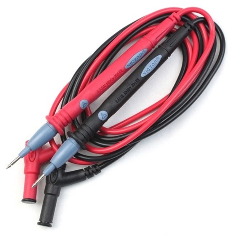 胜利万用表表笔1000V 20A数字表笔线钳形表表针9V电池VC890D表棒图片