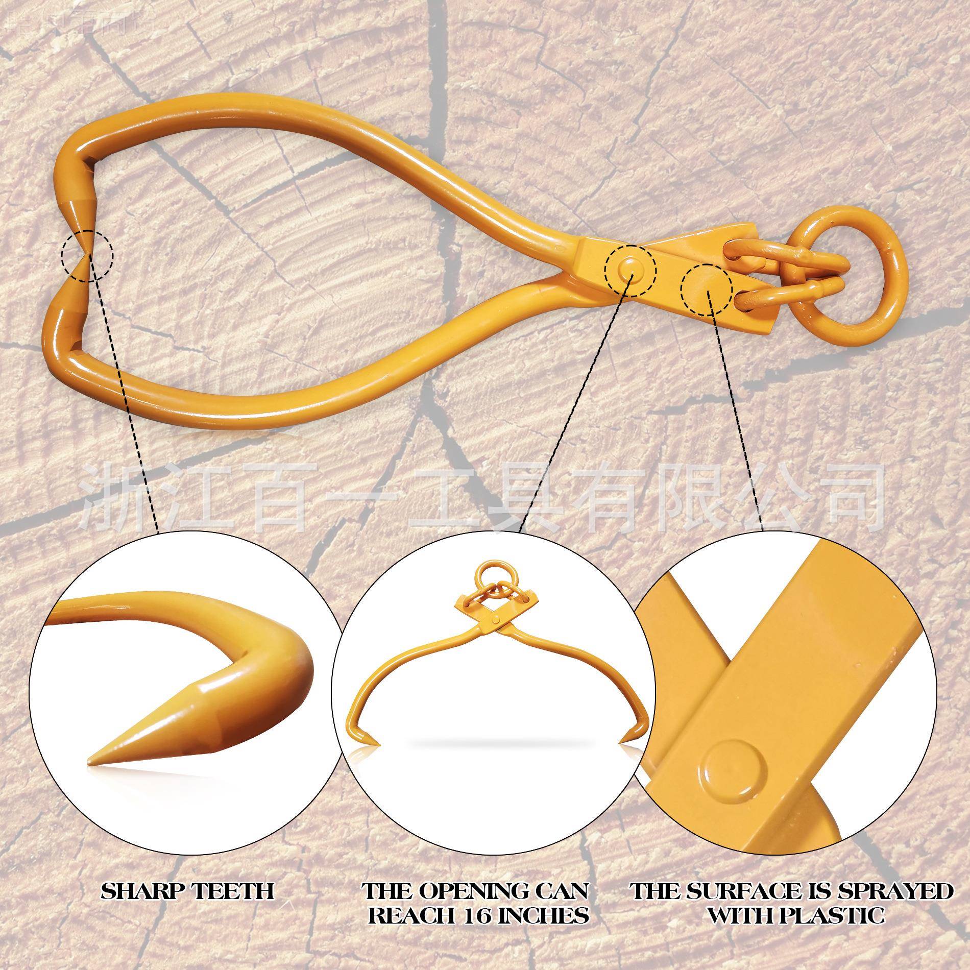 吊钩原木钳伐木钩原木钩伐木加工木材运具木输材工KAH起运