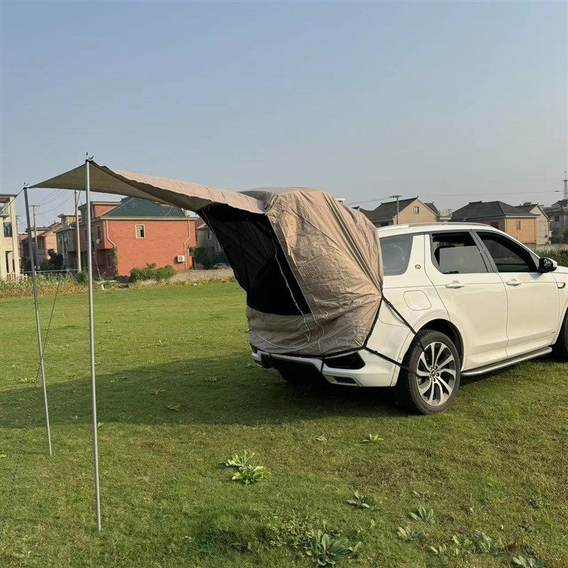 户外SUV自驾游烧烤野营车尾延伸帐篷遮阳防雨汽车旅行后备箱天幕,橡塑材料及制品,工业陶瓷,淘宝优惠券,粉丝福利购,淘宝优惠卷