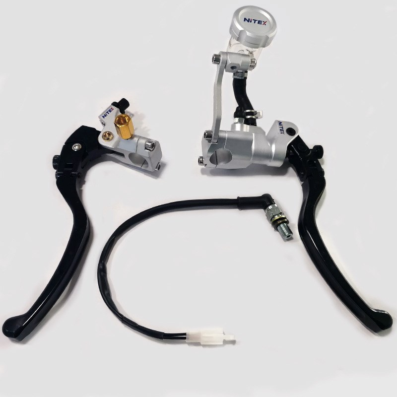 电摩刹车泵摩托车CNC改装手把配件可调液压直推S2上泵16活塞推力