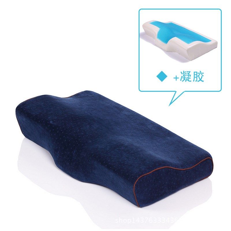 凝胶枕慢回弹蝶形枕太空海绵夏季睡眠枕头硅胶记忆枕厂家