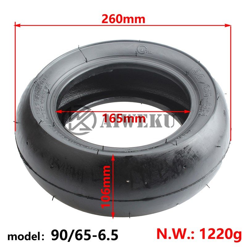 小型赛车小跑车90/65-6.5光头轮胎110/50-6.5耐磨光胎配件