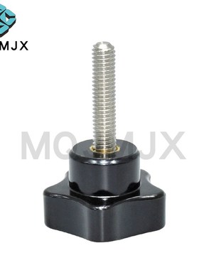 PWMS不锈钢梅花胶头手拧螺丝五星把手螺栓星型手柄定位柱销M8 10