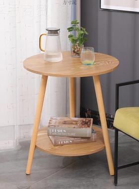 发边几厅北欧迷你茶几客简约移动边桌床沙头小桌子小角几小QGI圆