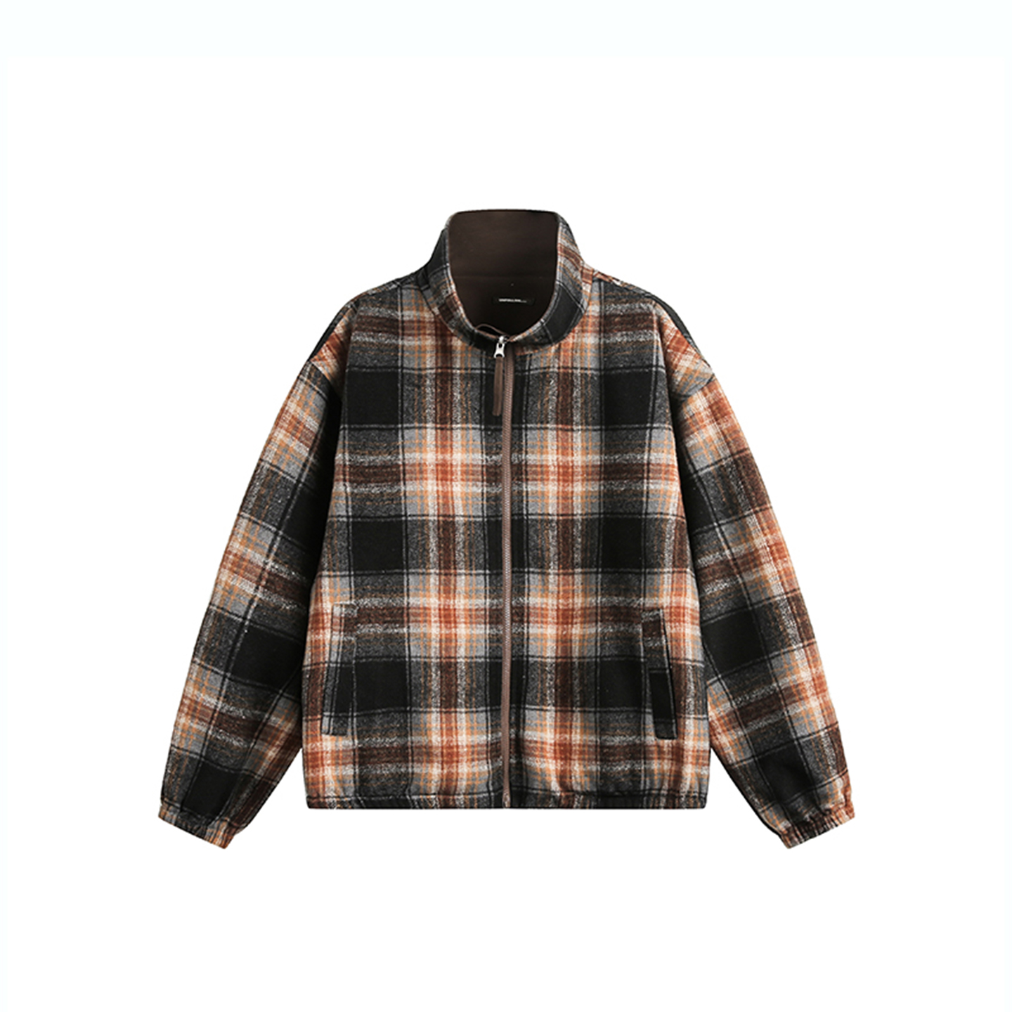 DESIGNSECRETS  25FW哈灵顿格纹设计感休闲夹克男双面穿百搭外套