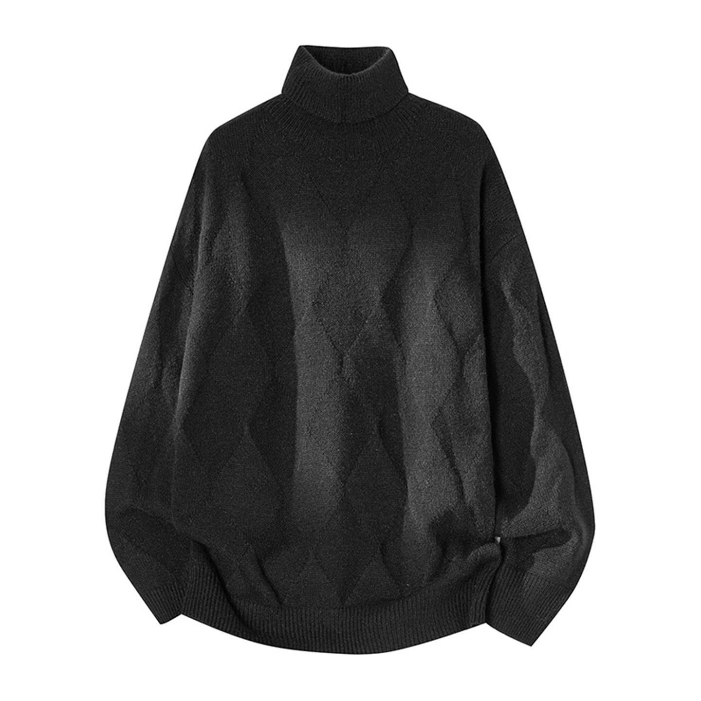 DESIGNSECRETS  25FW设计感高领毛衣男美式潮牌宽松舒适针织衫潮