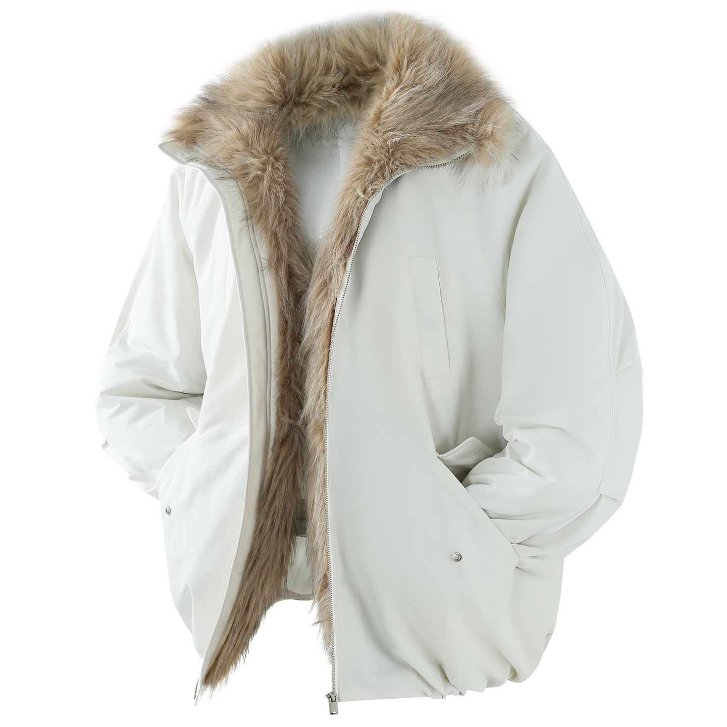 DESIGNSECRETS 25FW美式座山雕毛领羽绒棉服男款保暖情侣棉衣外套