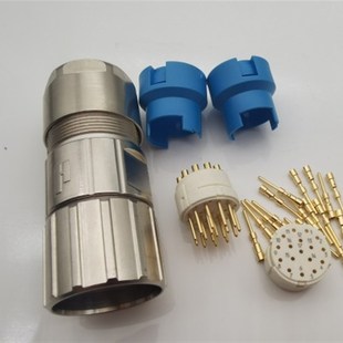 17针现货 器通用圆形直插座M23 胡默尔HUMEEL连接器 进口电机编码