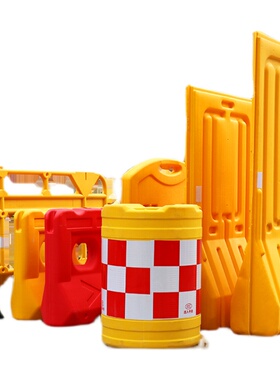 胶马护栏 施工隔离围栏道路抢修PE胶马高韧性PVC护栏塑料黑色铁马