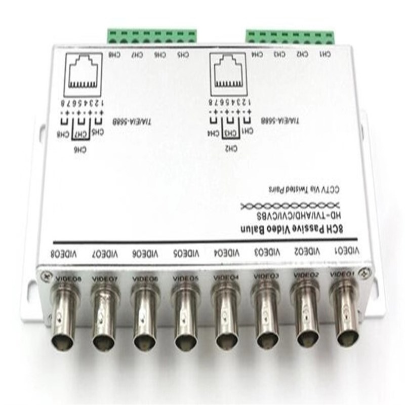 8路HD高清同轴双绞线传输器 AHD CVI TVI 带BNC线模拟同轴转网线
