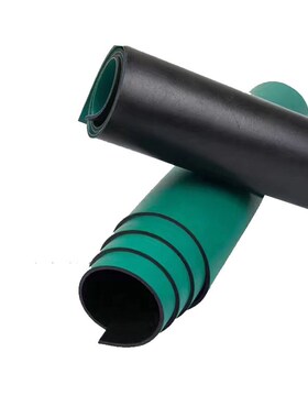 绿色复合防静电橡胶垫 实验室工作台面用台垫胶皮布 抗静电橡胶板