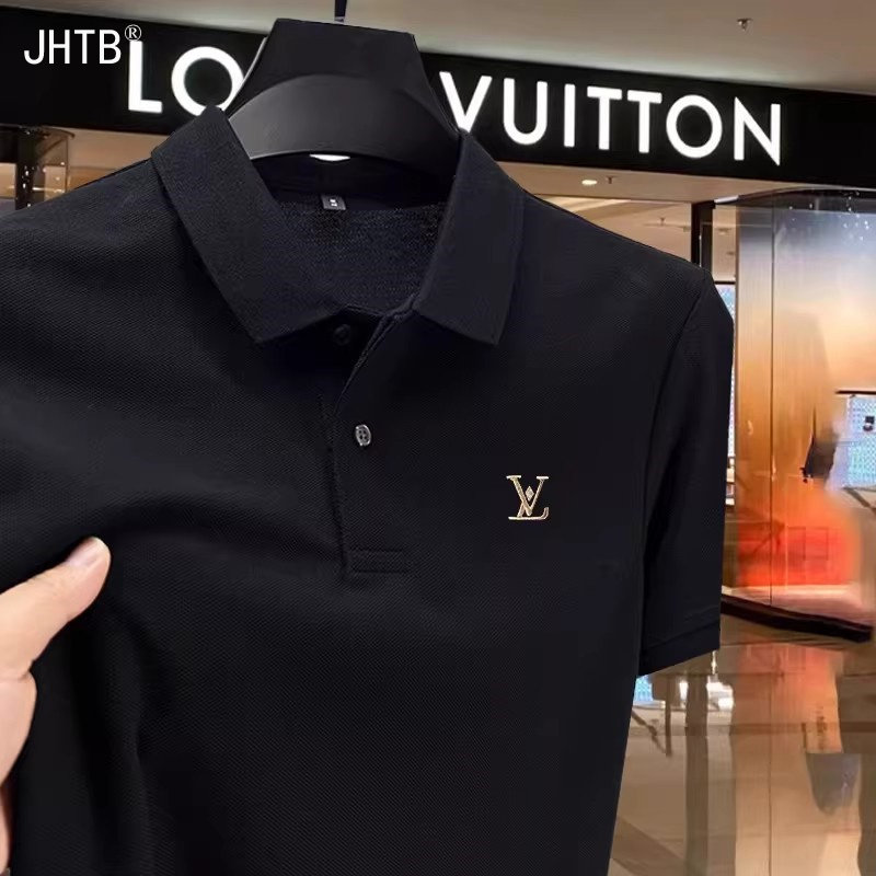 男士t恤夏季2026新款官方正品翻领高端刺绣中年纯棉短袖POLO衫男