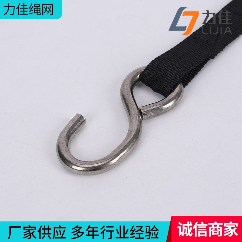 不锈钢棘轮紧绳器 单钩行李架货物拉紧器捆绑带 手动紧绳器