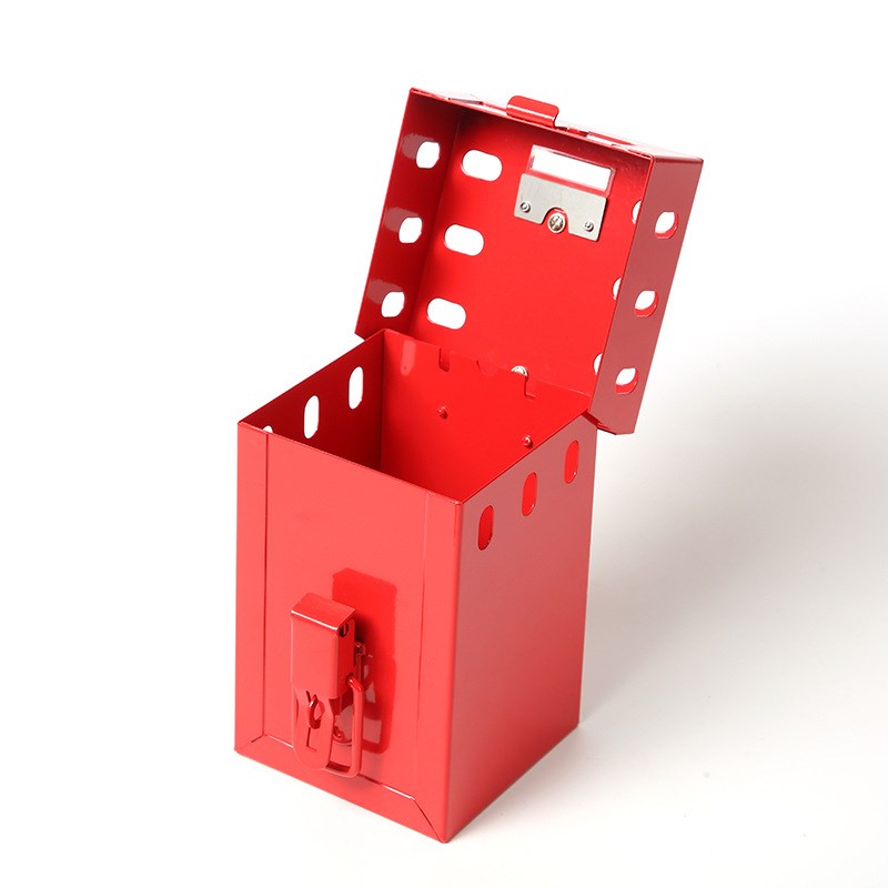 6孔便携式手提共锁箱 多人管理主管搭扣锁定集群安全锁具